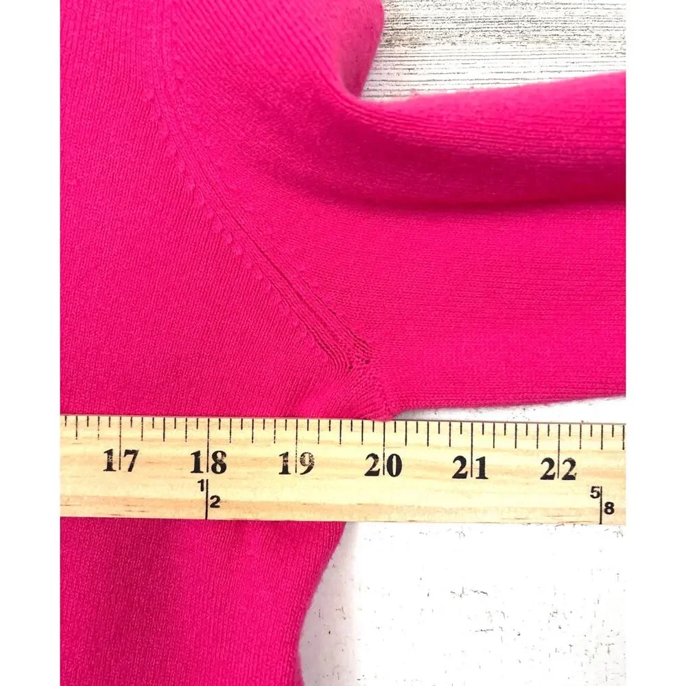 French Connection Womens XL Pink Mock Neck Pullover Sweater Luxe Soft Knit